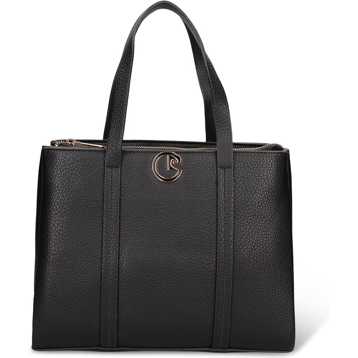 Strukturierte Handtasche aus Kunstleder