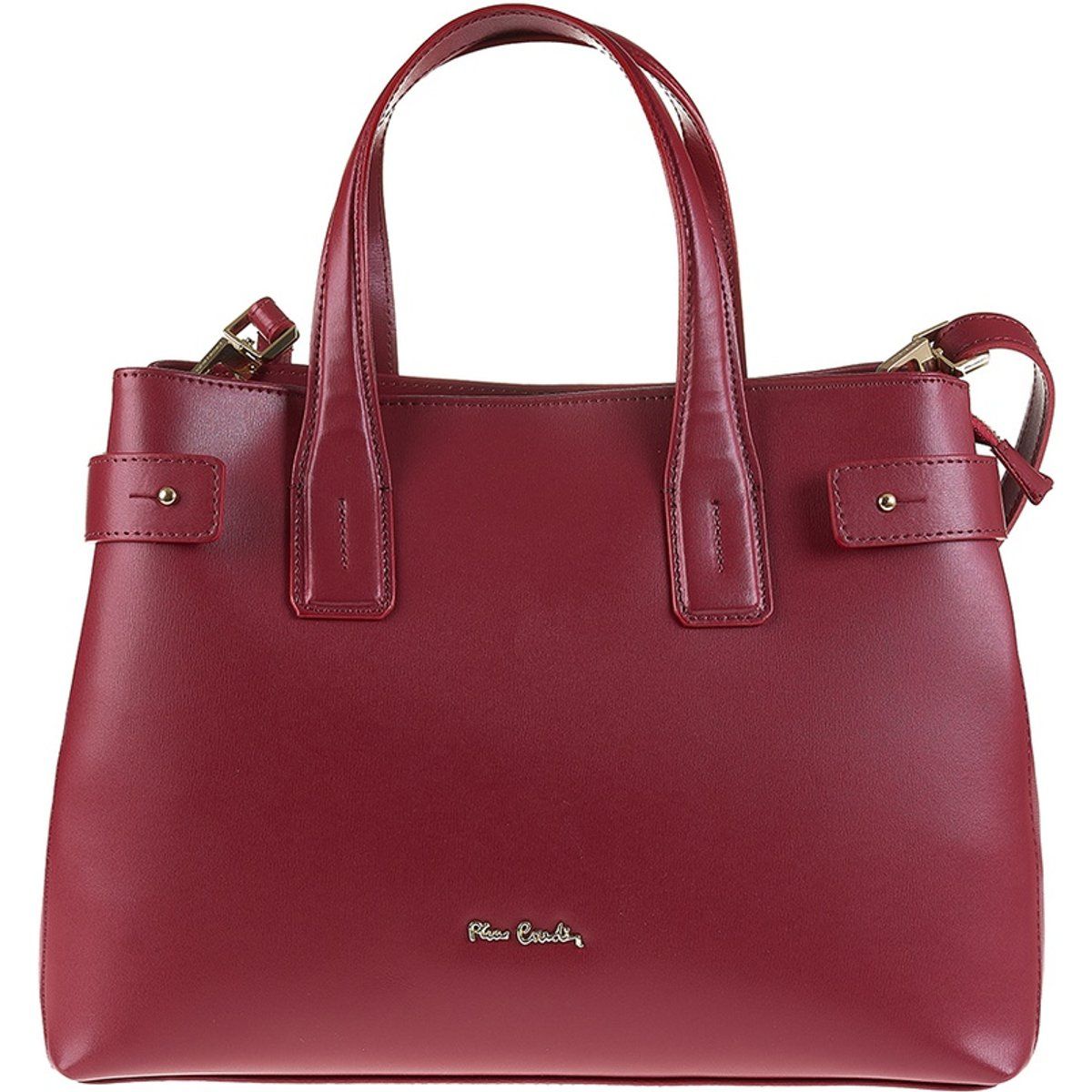 Strukturierte Leder Tote Handtasche