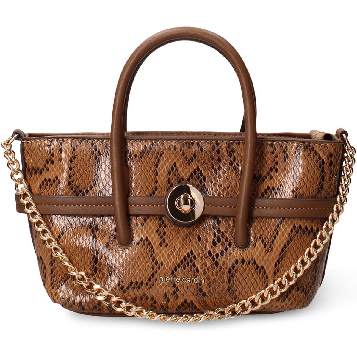 Henkeltasche mit Schlangenmuster