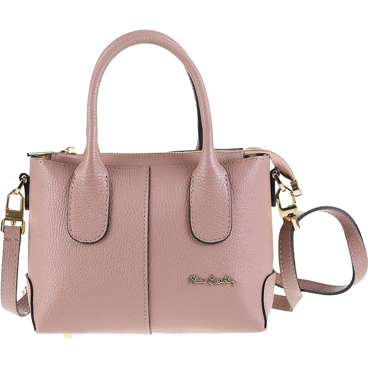 Elegante Lederhandtasche mit Henkel