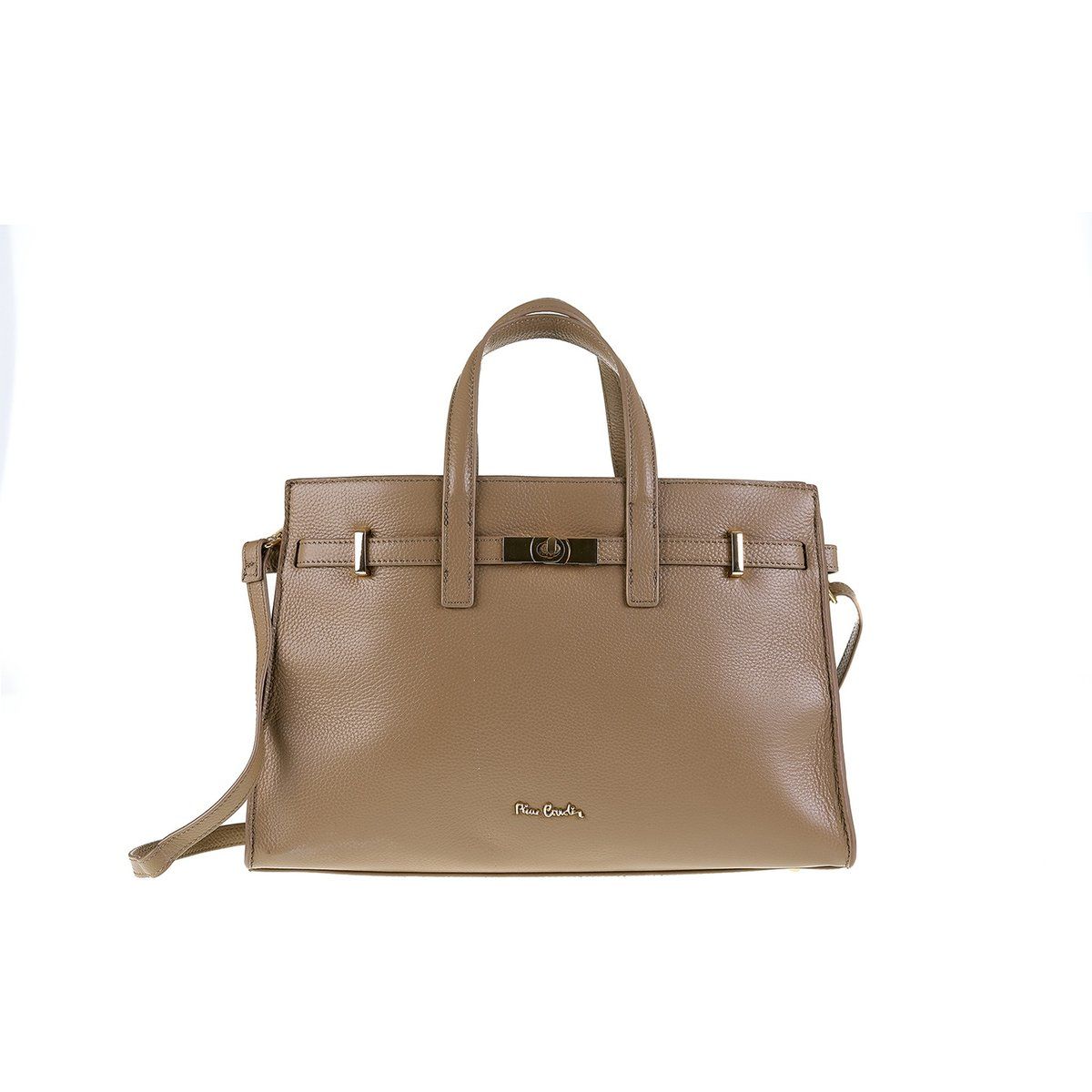 Leder-Tote-Bag mit Schnallendetail
