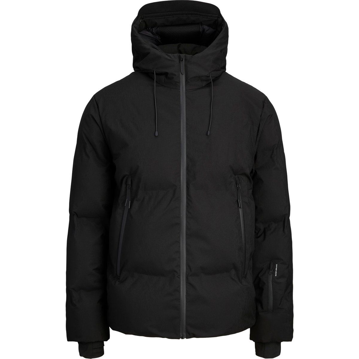 Technische Pufferjacke mit Kapuze