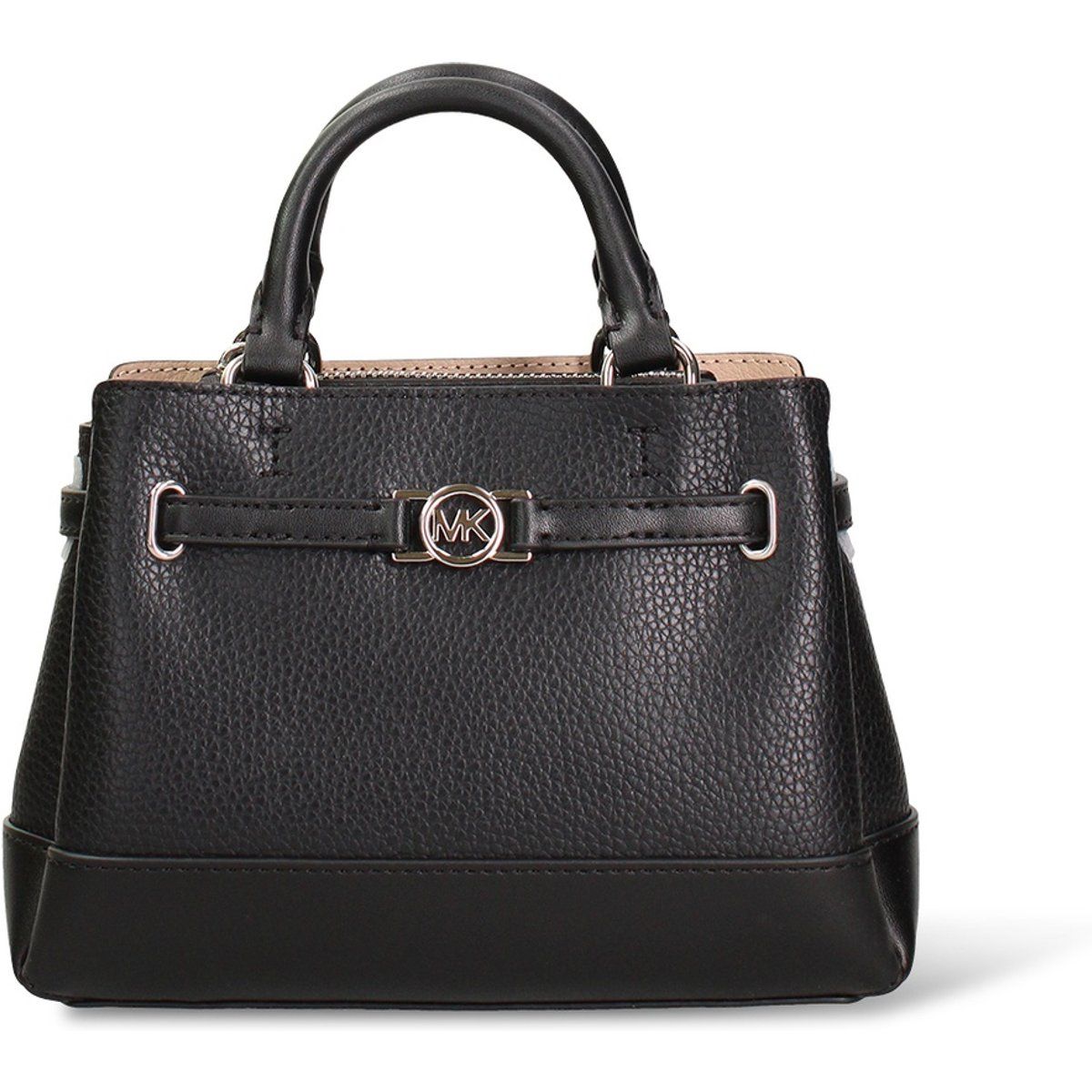 Strukturierte Leder Henkeltasche