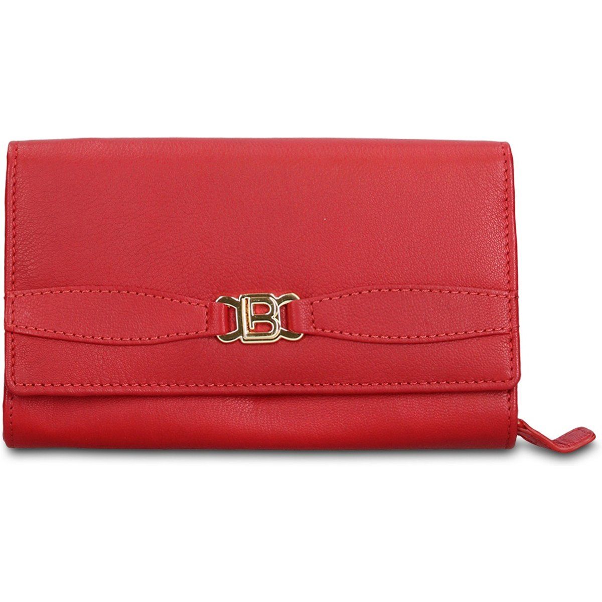 Elegantes rotes Leder Portemonnaie