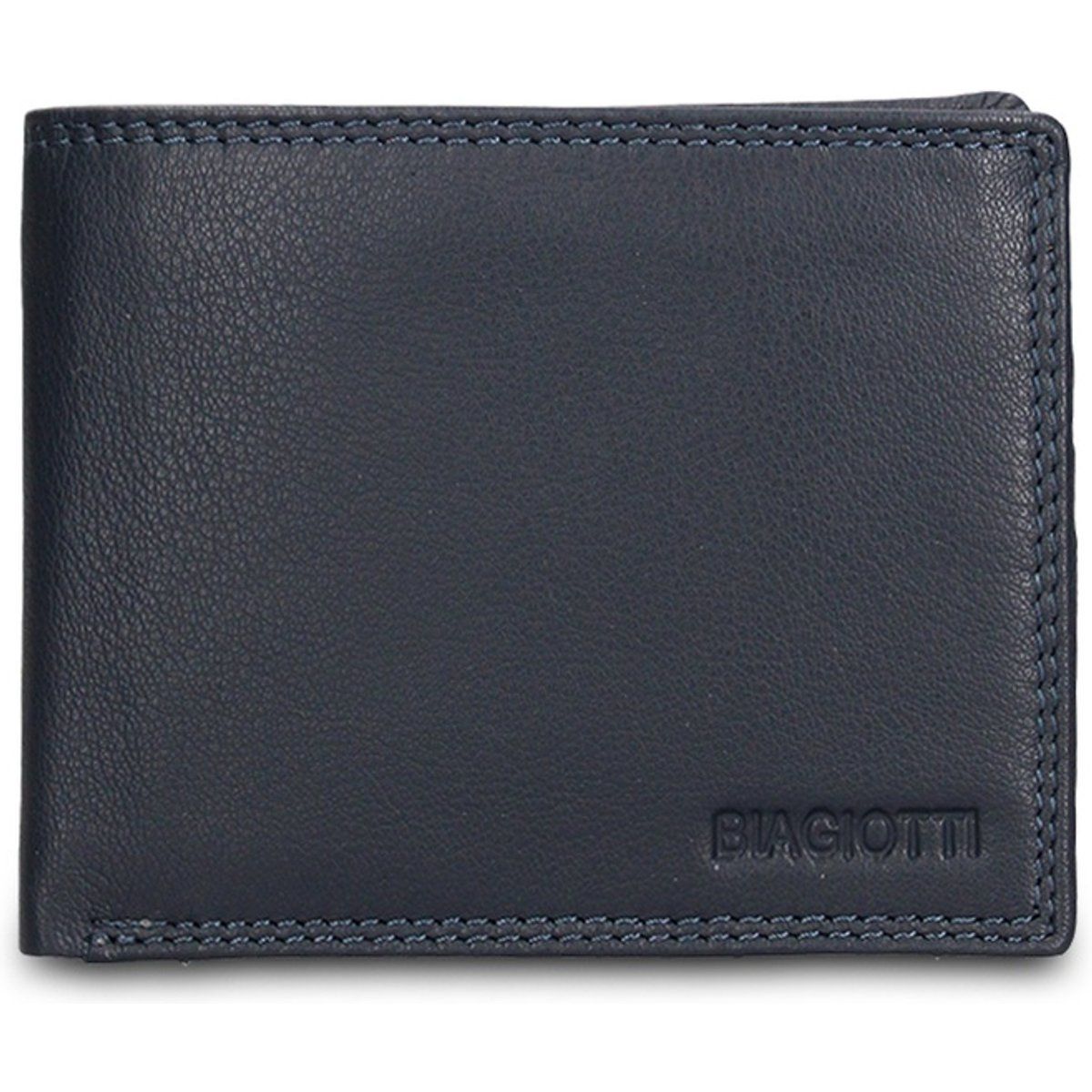 Klassische Leder-Bifold-Geldbörse für Herren