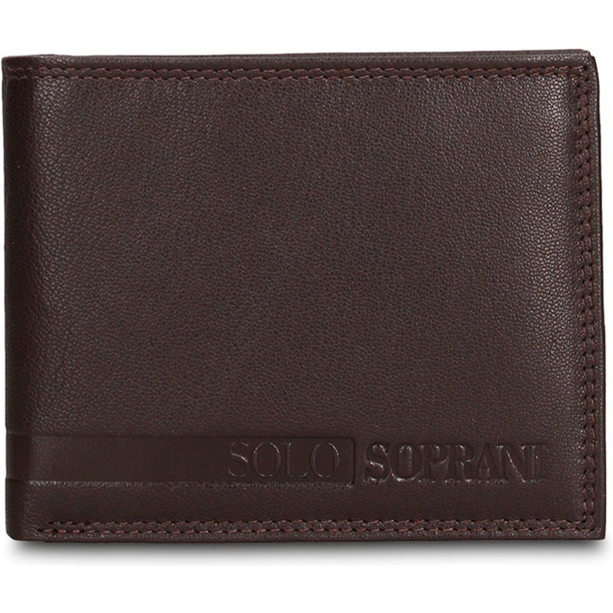 Klassisches Herren-Bifold-Portemonnaie aus Leder