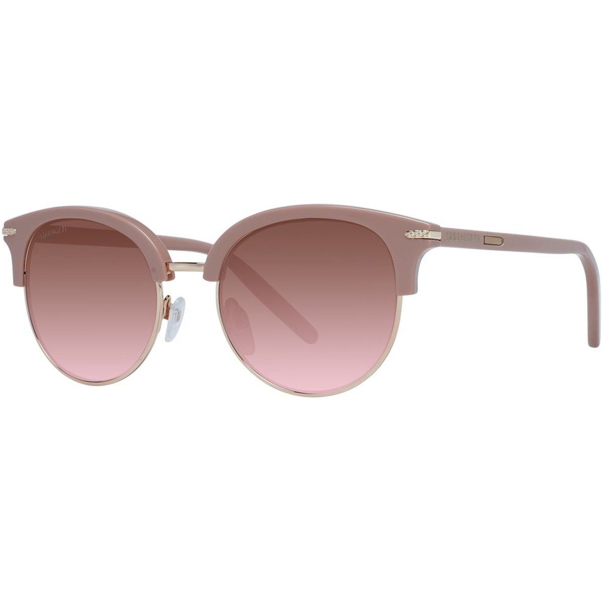 Runde Acetat- und Metall-Sonnenbrille