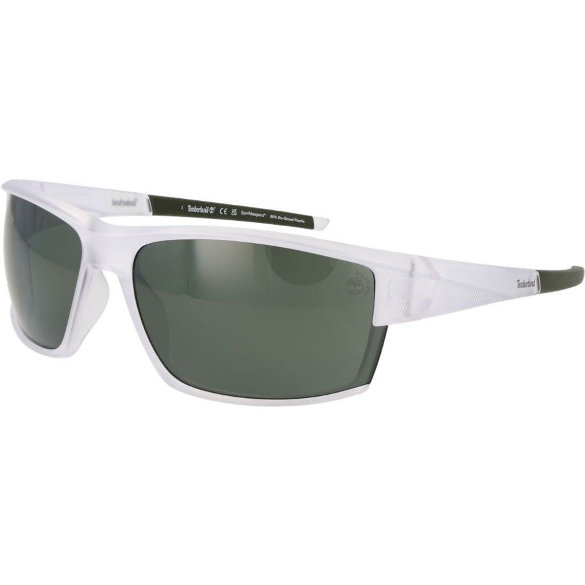 Timberland Weiße Plastiksonnenbrille