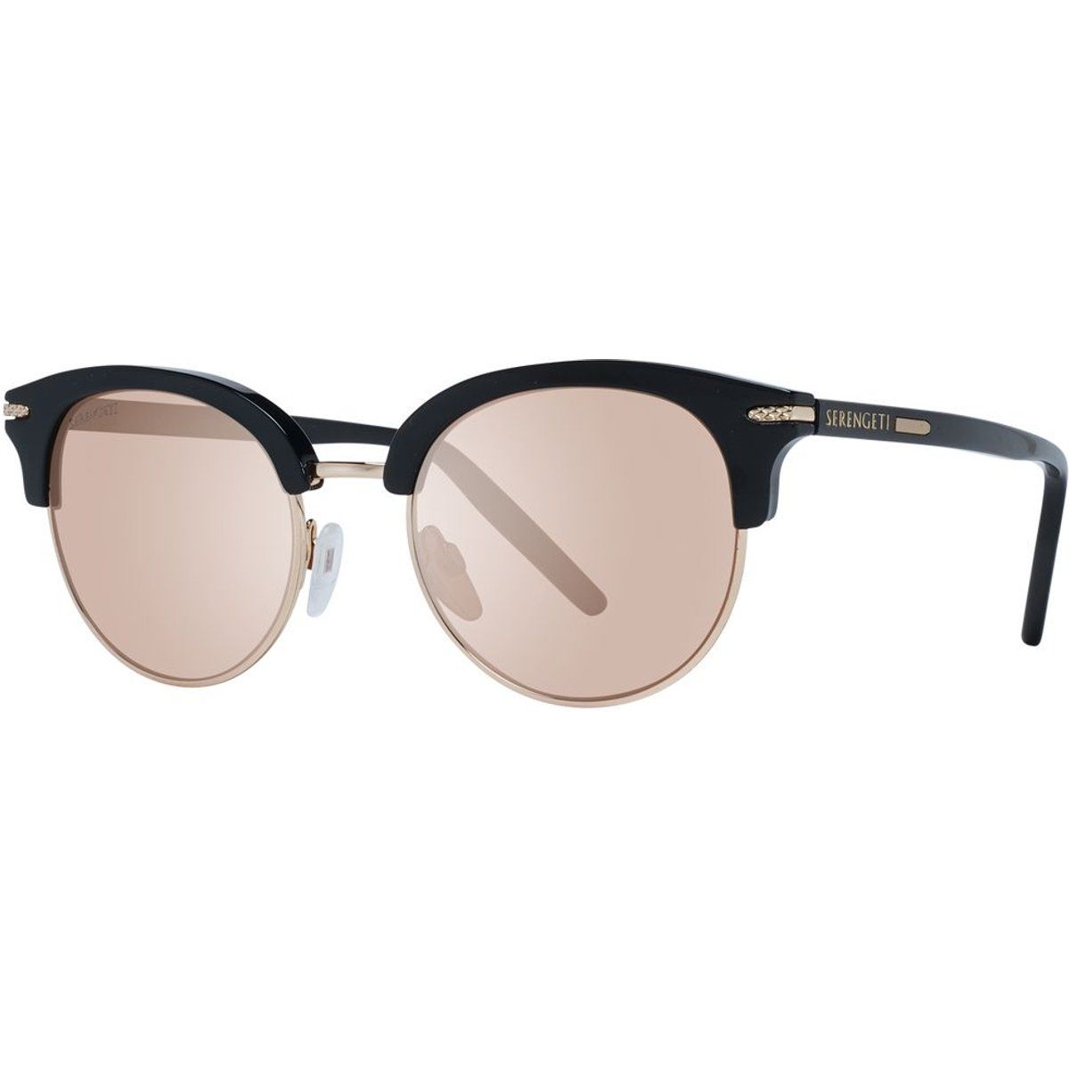 Serengeti Schwarze Acetat- und Metallsonnenbrille