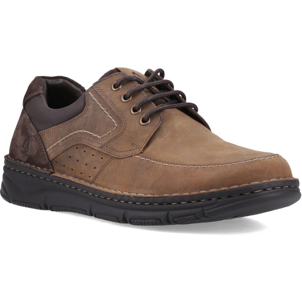 Hush Puppies Franklin Schnür-Leder-Halbschuhe für Herren in Tan