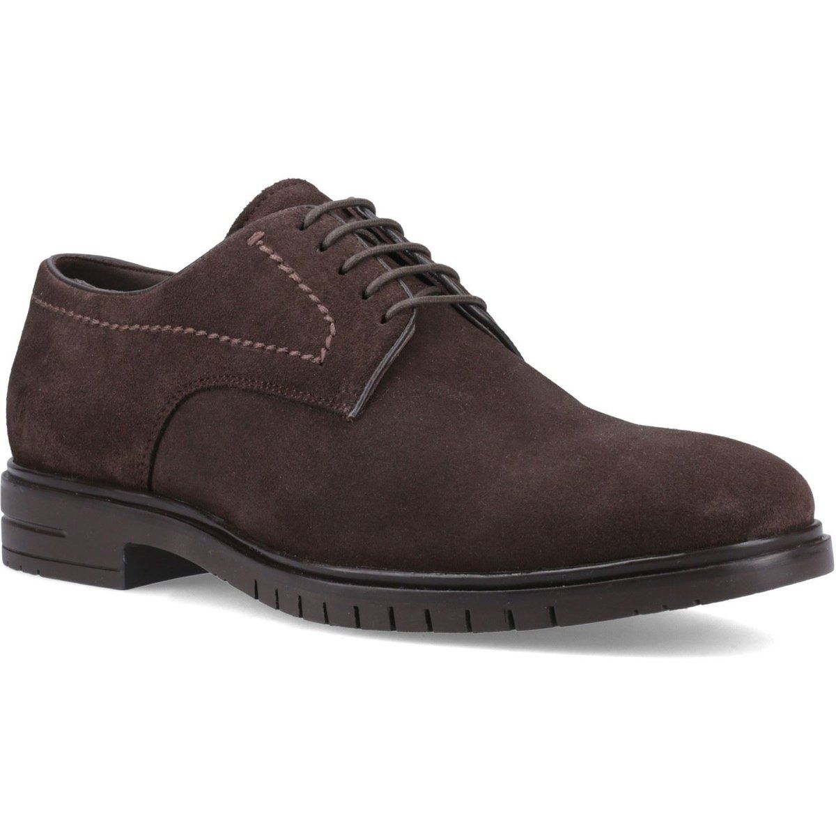 Hush Puppies Sterling Wildleder Herren Schokoladen Schnürschuhe