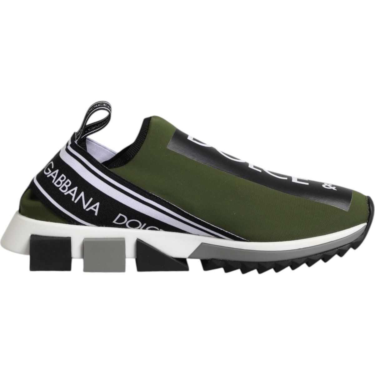 Grüner Logo Low-Top Slipper Sneaker