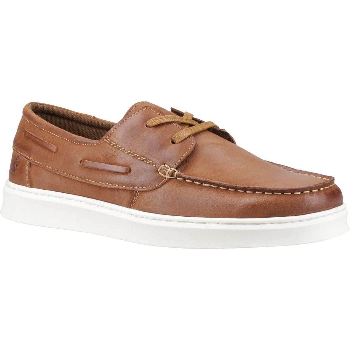 Hush Puppies Madden Leder Herren Tan Bootsschuhe