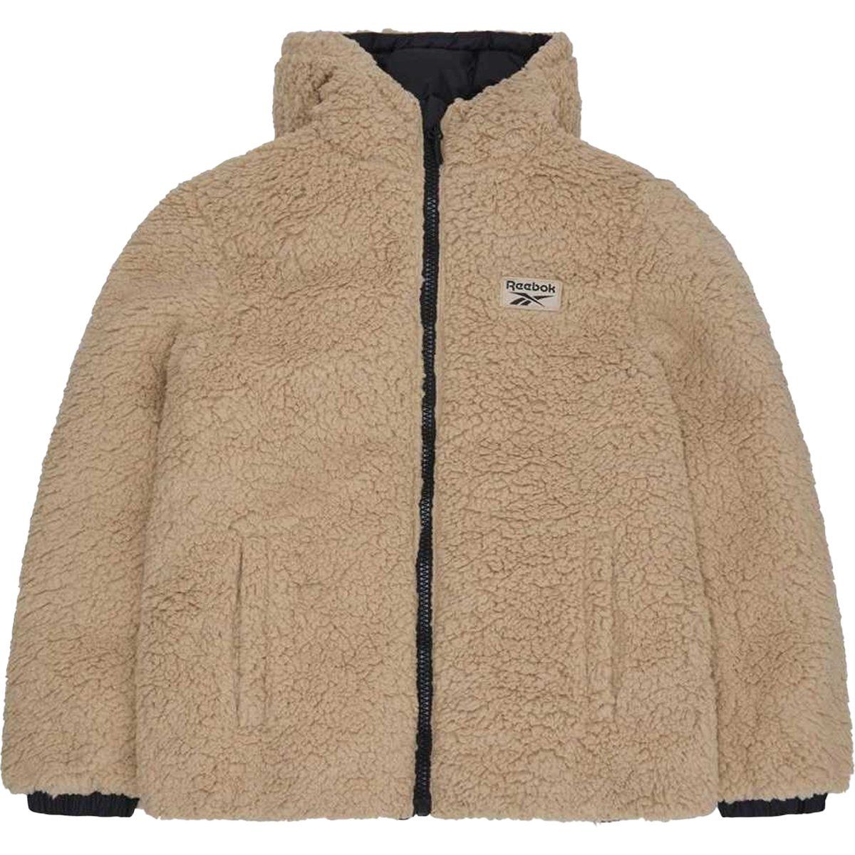 Reebok - Steppjacke für Damen, wendbar, Teddy (Schwarz)