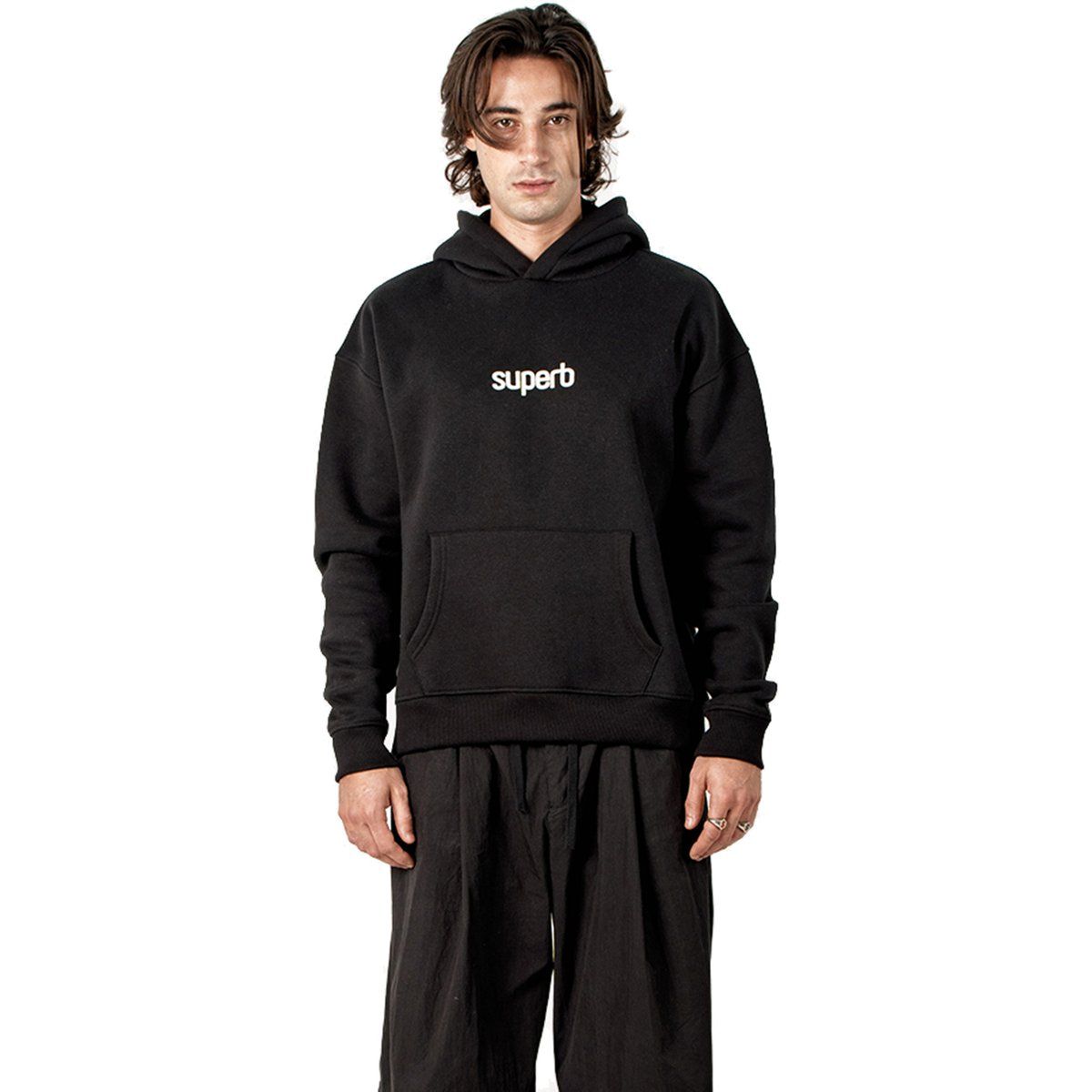 Oversized Hoodie mit Puffy-Tinten-Logo