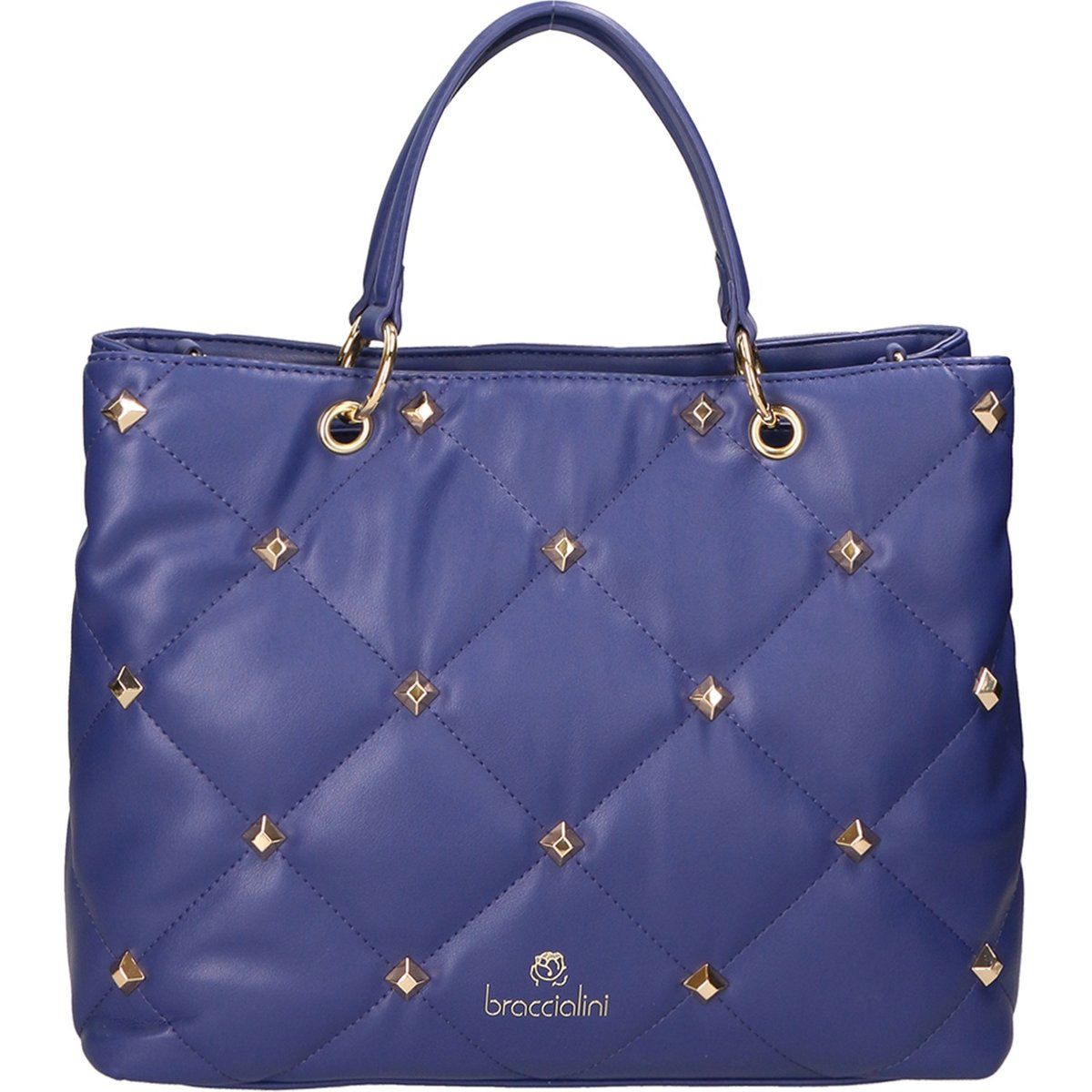 Gesteppte Leder Handtasche mit Griff