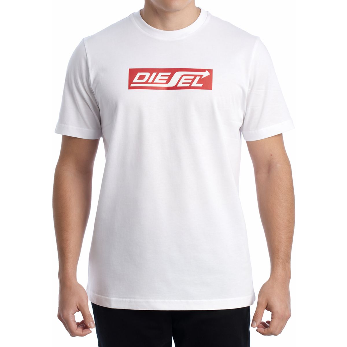Diesel T-Shirt mit Logo-Grafik aus Baumwolle