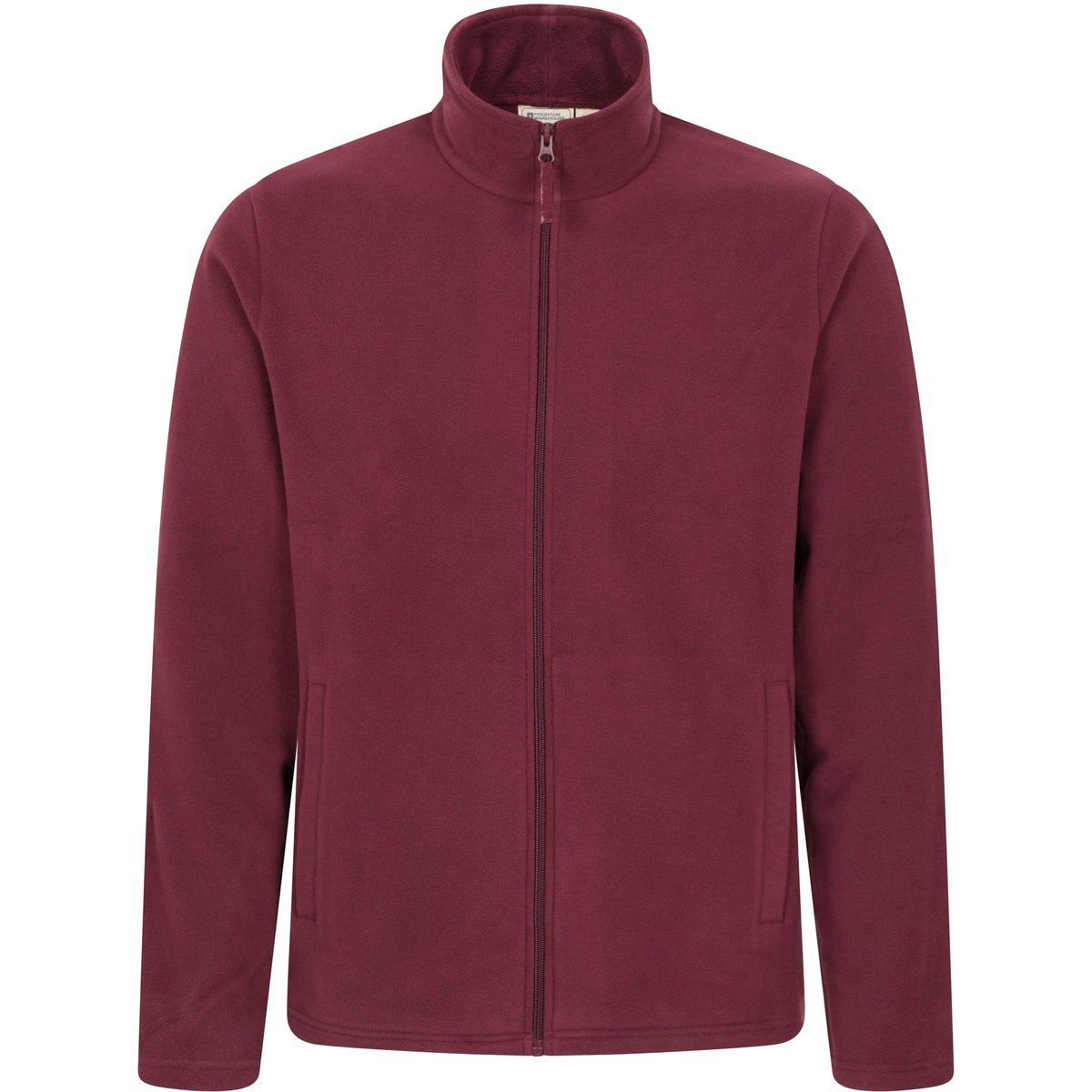 Mountain Warehouse - "Raso" Fleece-Oberteil für Herren, Durchgehender Reißverschluss (Dunkelrot)