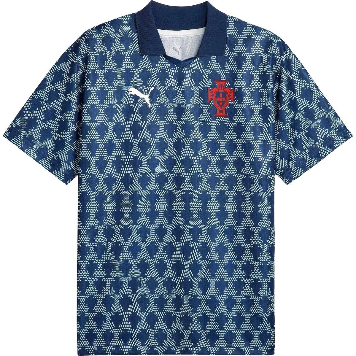 Herren Retro Gemustertes Fußballtrikot