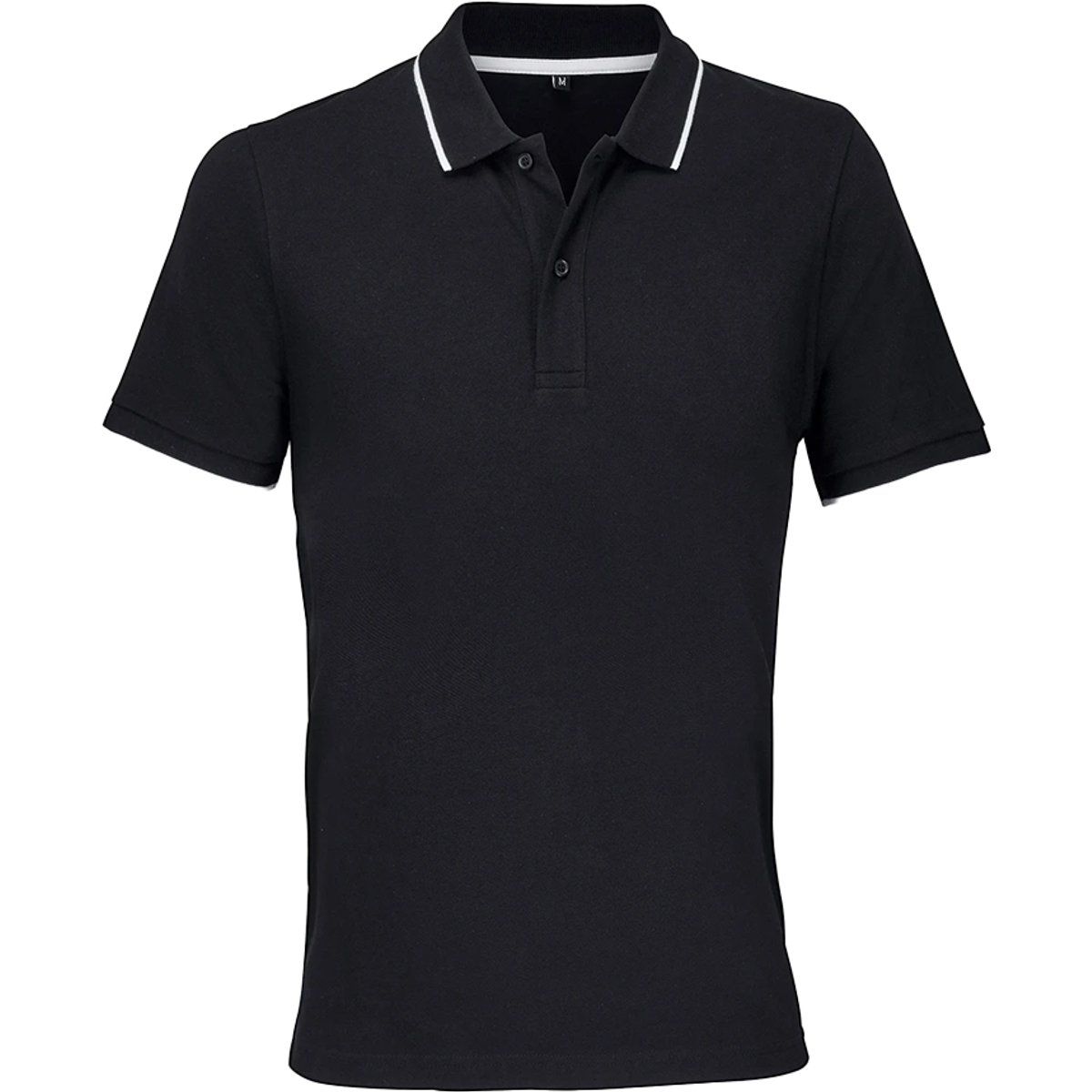 Piqué-Poloshirt mit Kontrastbesatz