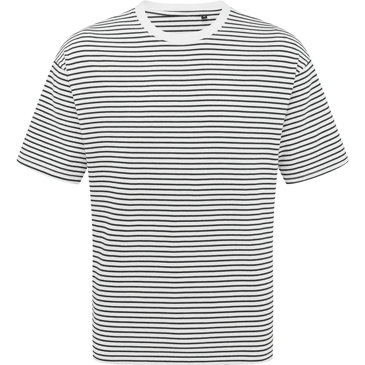 Gestreiftes Schwergewichts-Unisex-T-Shirt