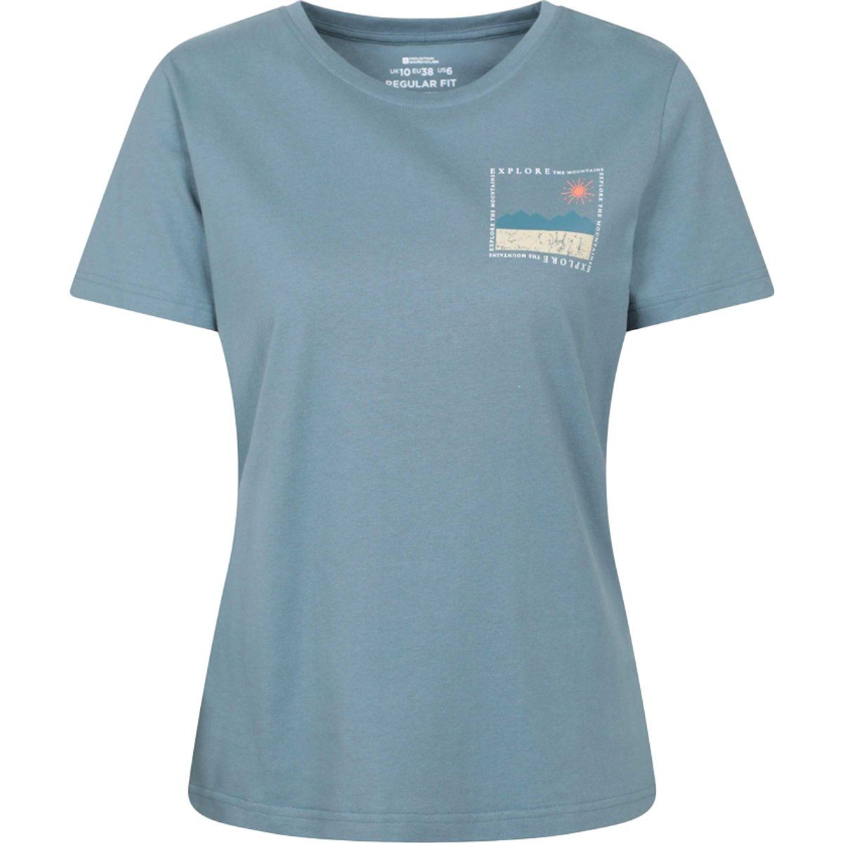 Mountain Warehouse - "Explore The Mountains" T-Shirt für Damen (Blau)