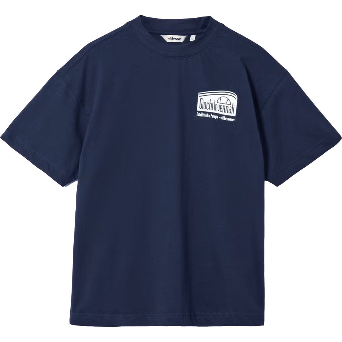 Marineblaues T-Shirt mit Grafikdruck und Relaxed-Schnitt