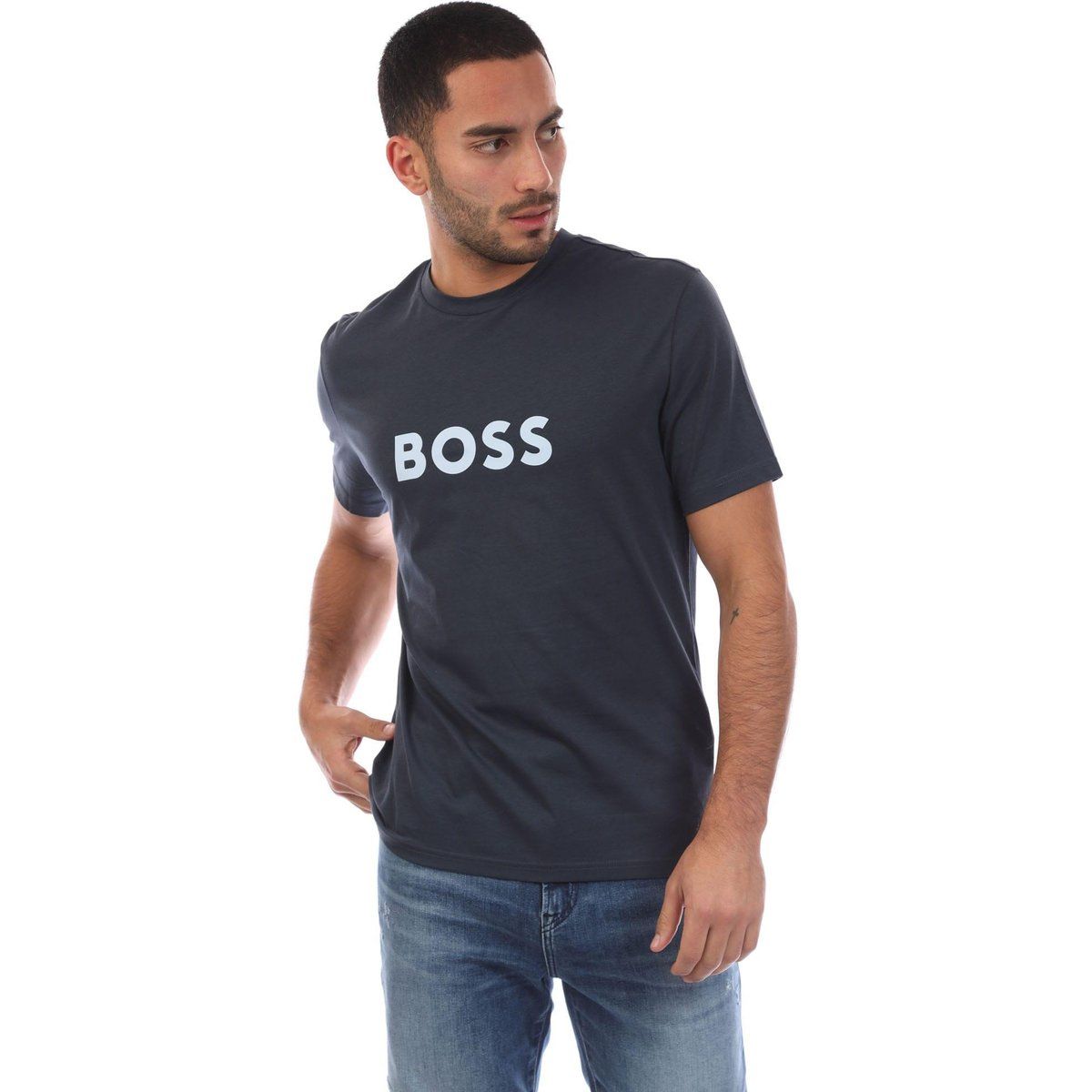 Klassisches Logo Baumwoll T-Shirt