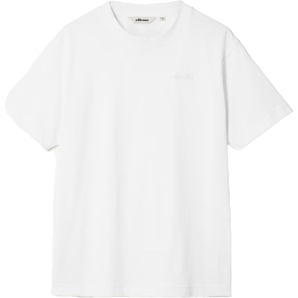 Klassisches weißes T-Shirt mit Rundhalsausschnitt