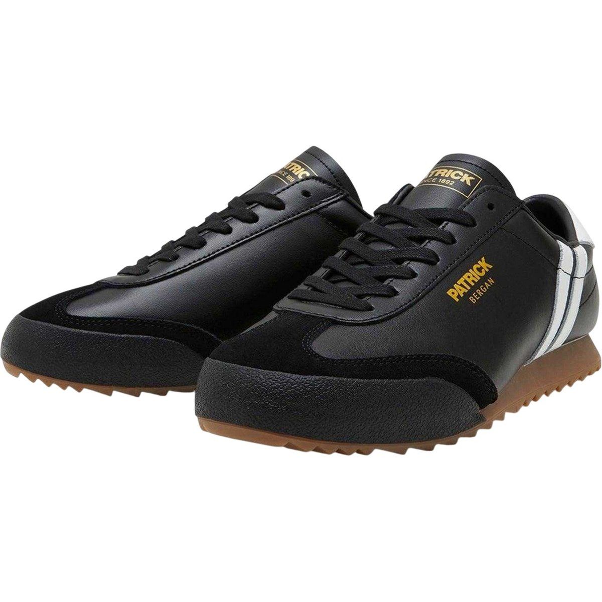 Patrick - "Bergan" Sneaker für Herren, Leder (Schwarz/Weiß)