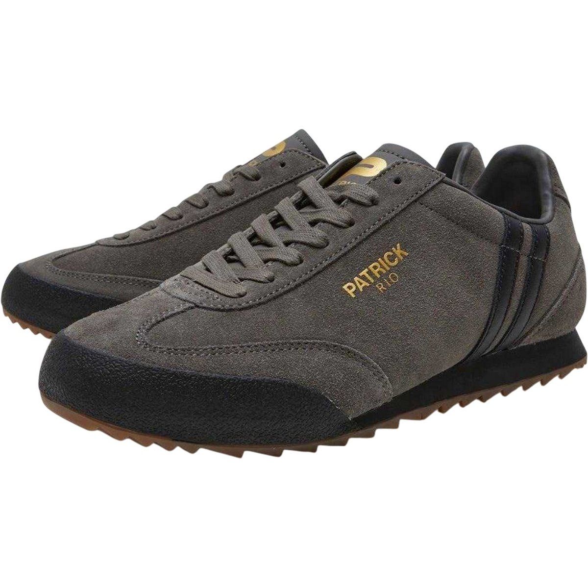 Patrick - "Rio" Sneaker für Herren, Wildleder (Holzkohle/Schwarz)