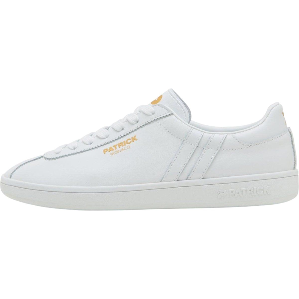 Weißer Leder Low-Top Sneaker