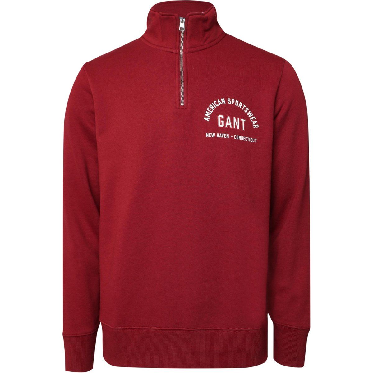 Herren American Sportswear Sweatshirt mit Viertelreißverschluss