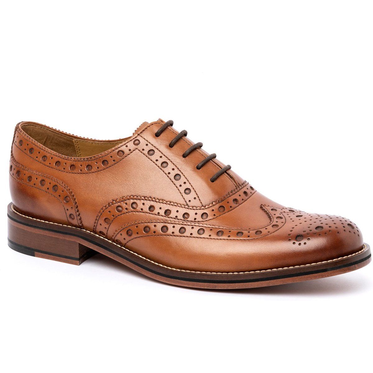 Klassische Oxford Brogue Lederschuhe