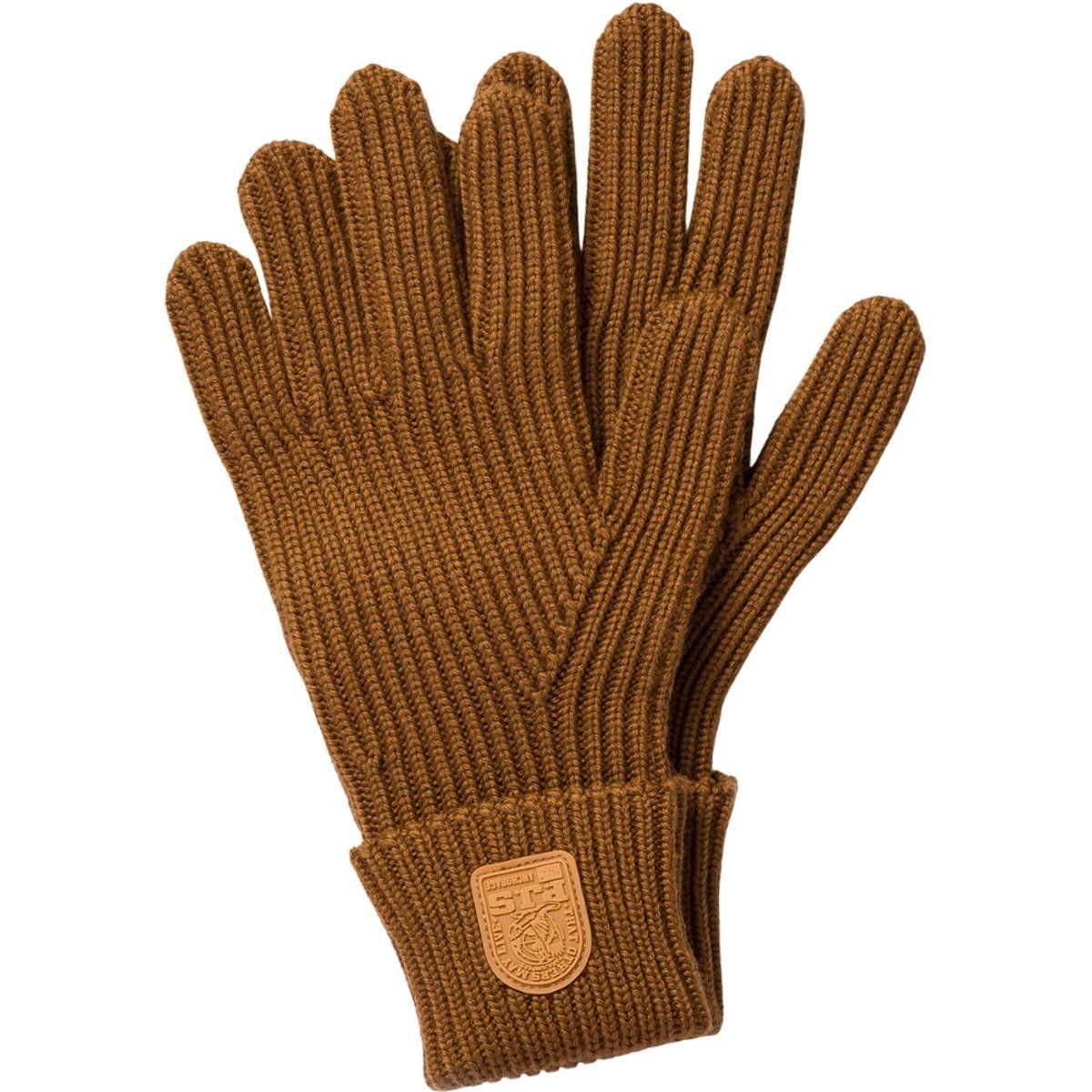 Klassische Strickhandschuhe aus Wolle