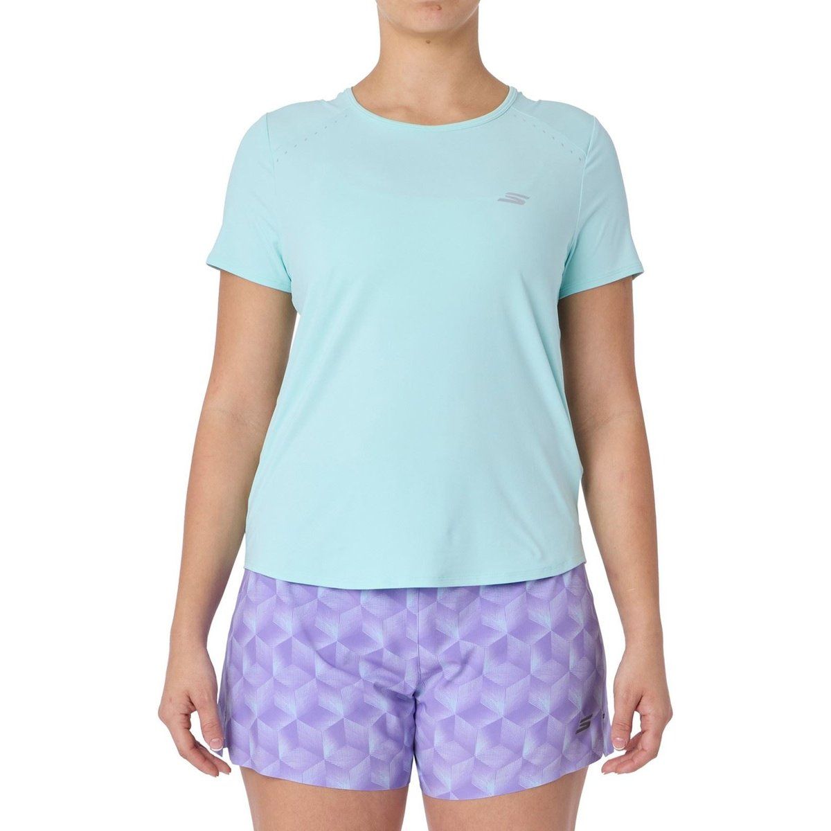 Skechers Stride Performance Shirt Damen Grau Sport-T-Shirts