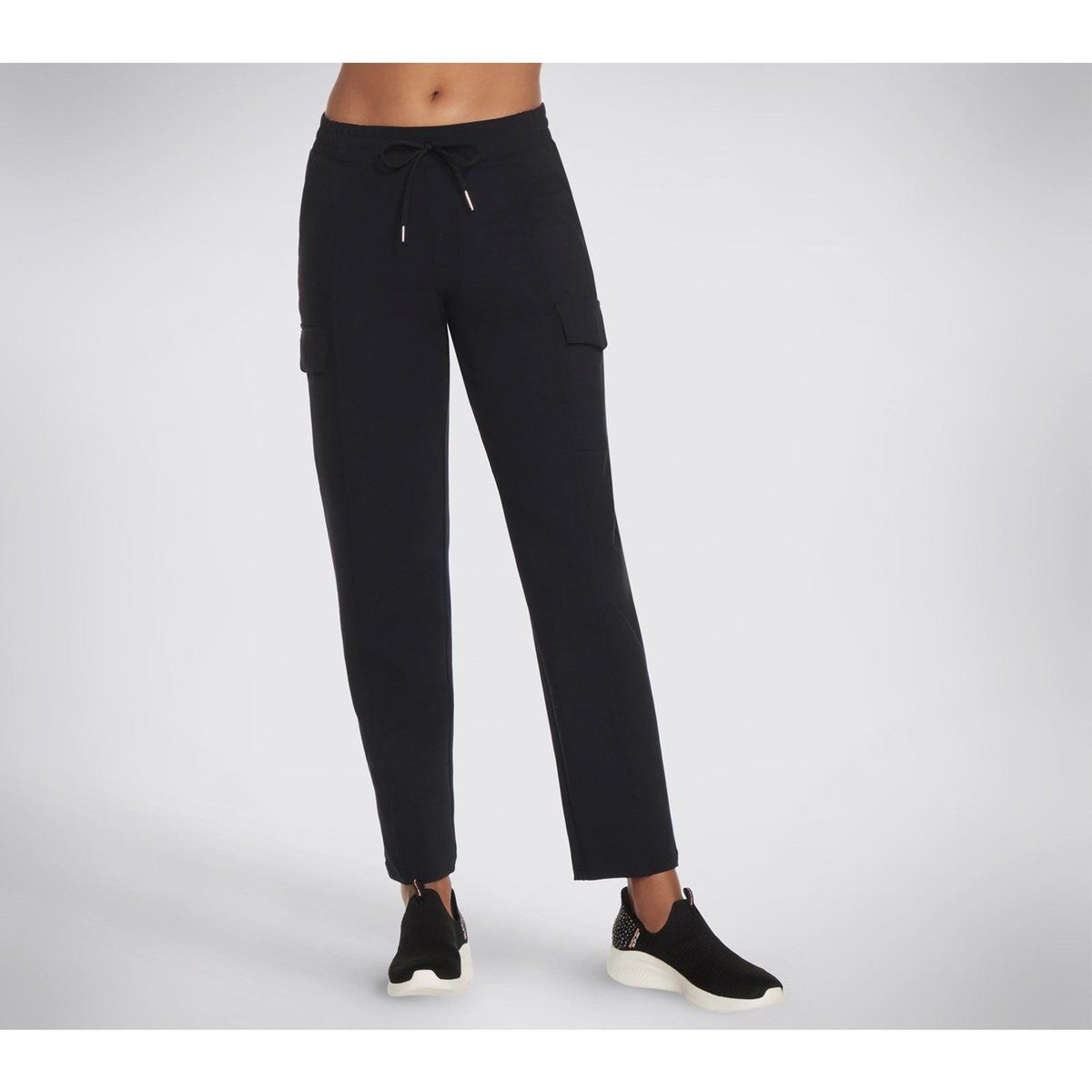 Skechers Slip-Ins Cargo Damen Schwarze Cargo-Hose