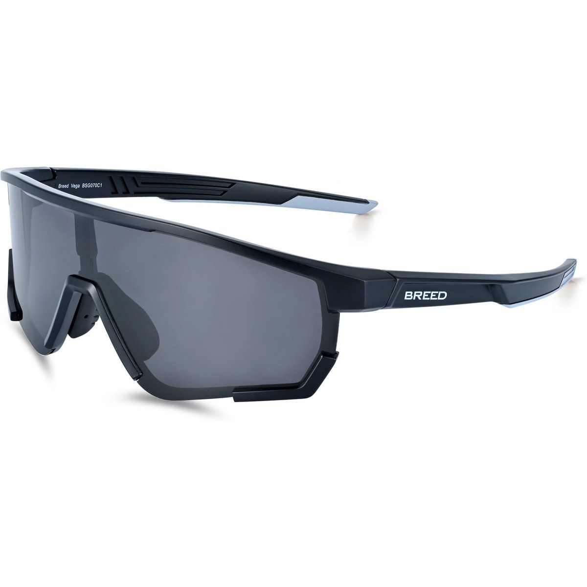 Elegante schwarze Sportsonnenbrille