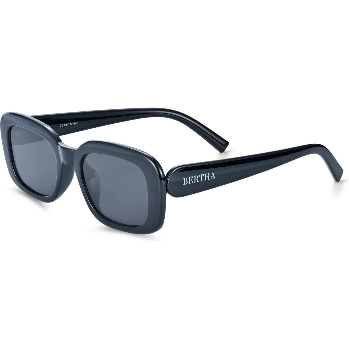 Klobige rechteckige polarisierte Sonnenbrille