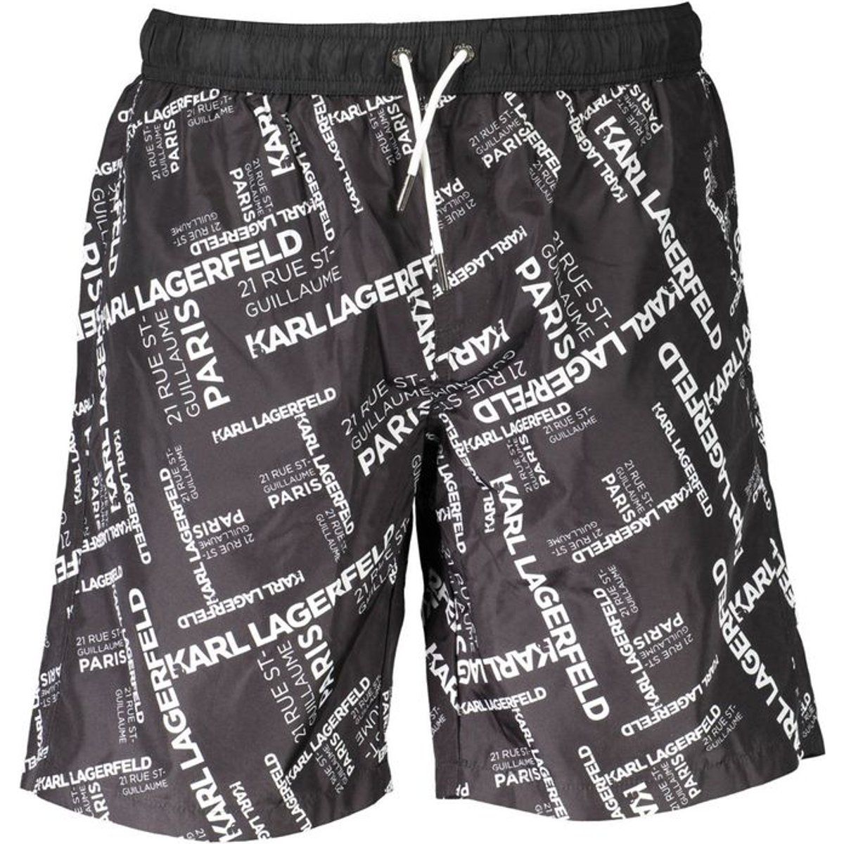 Herren Karl Lagerfeld Logo Badeshorts