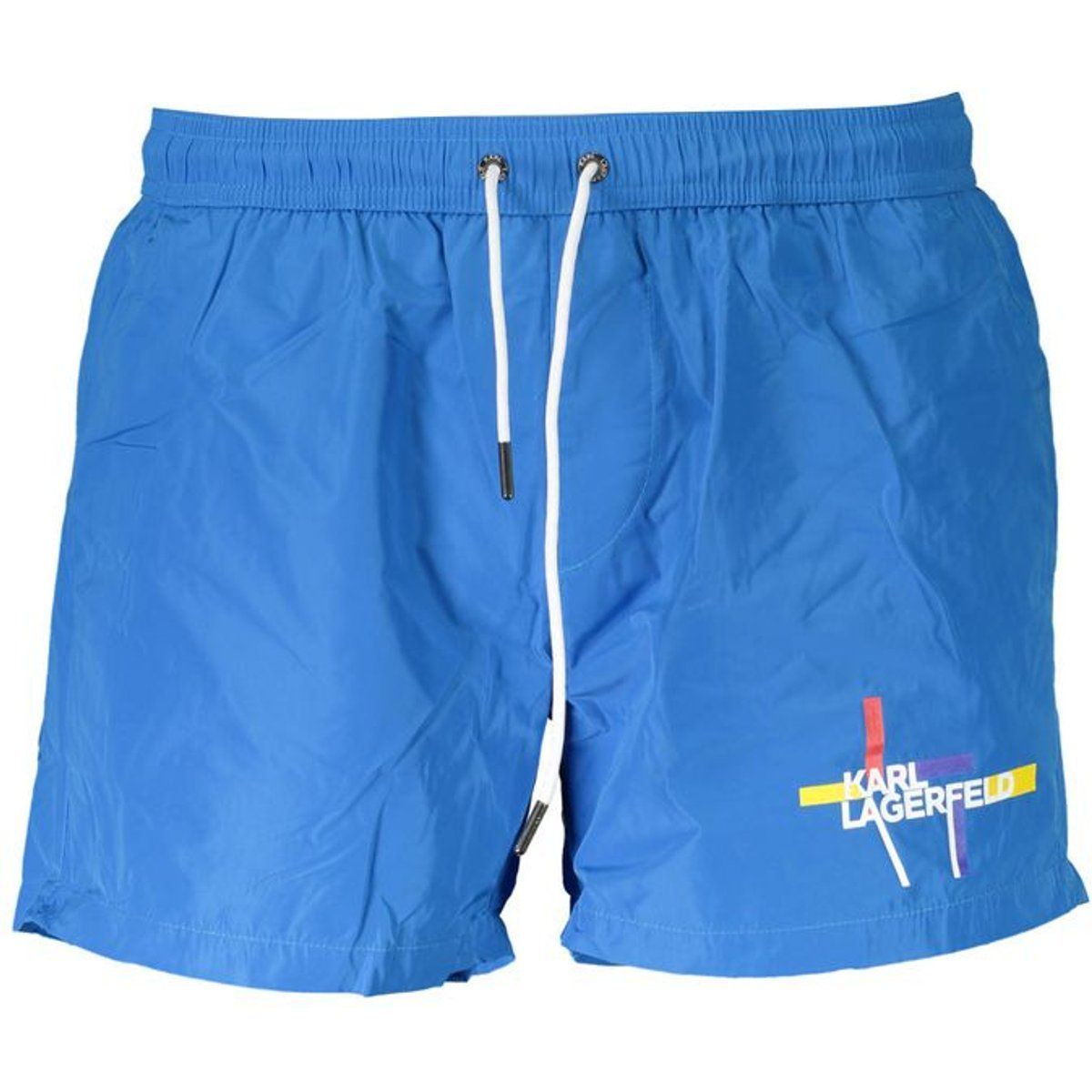 Herren Badeshorts, blau, einfarbig