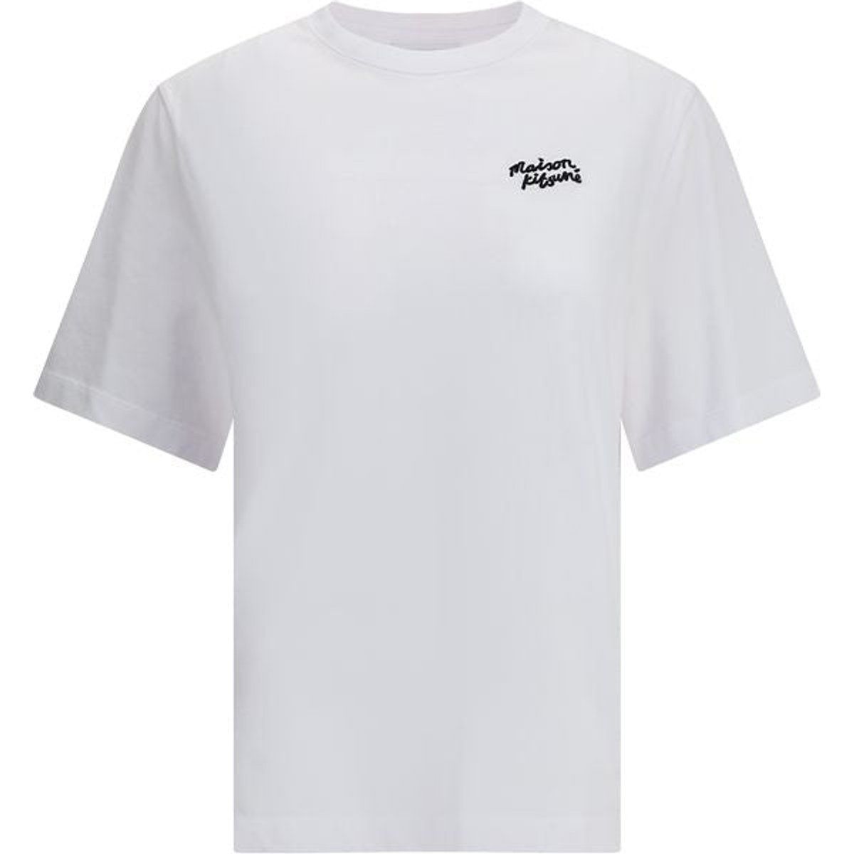 Klassisches T-Shirt mit Logo-Stickerei