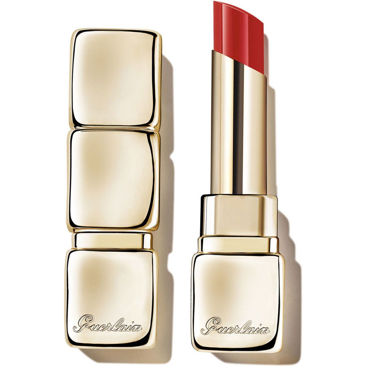 Strahlender roter Glanz-Lippenpflegestift