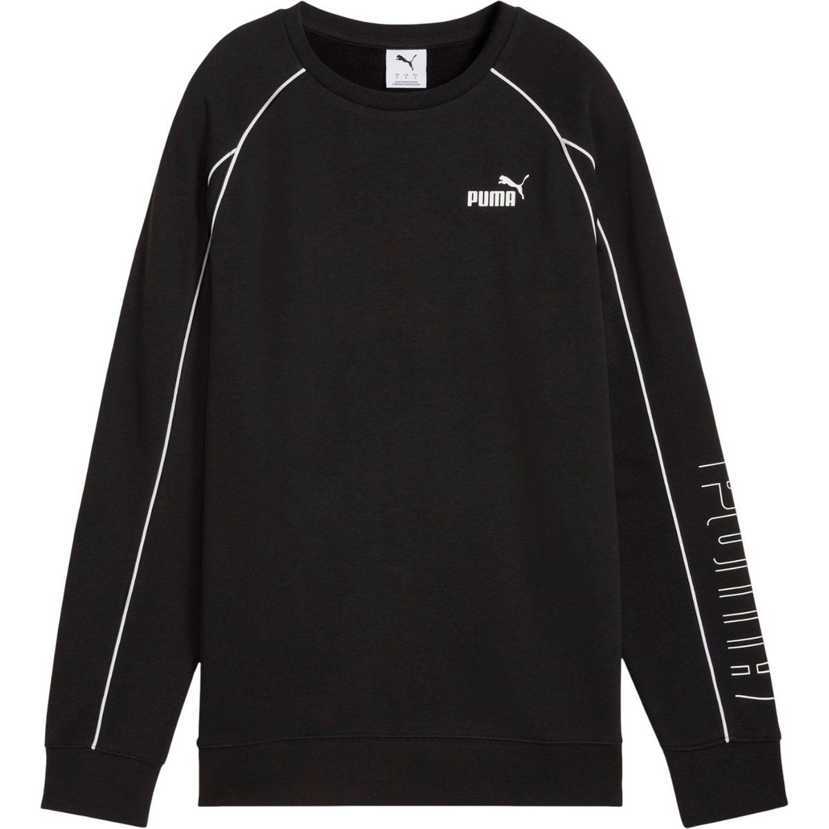 Lässiges Rundhals-Sweatshirt mit Ärmellogo