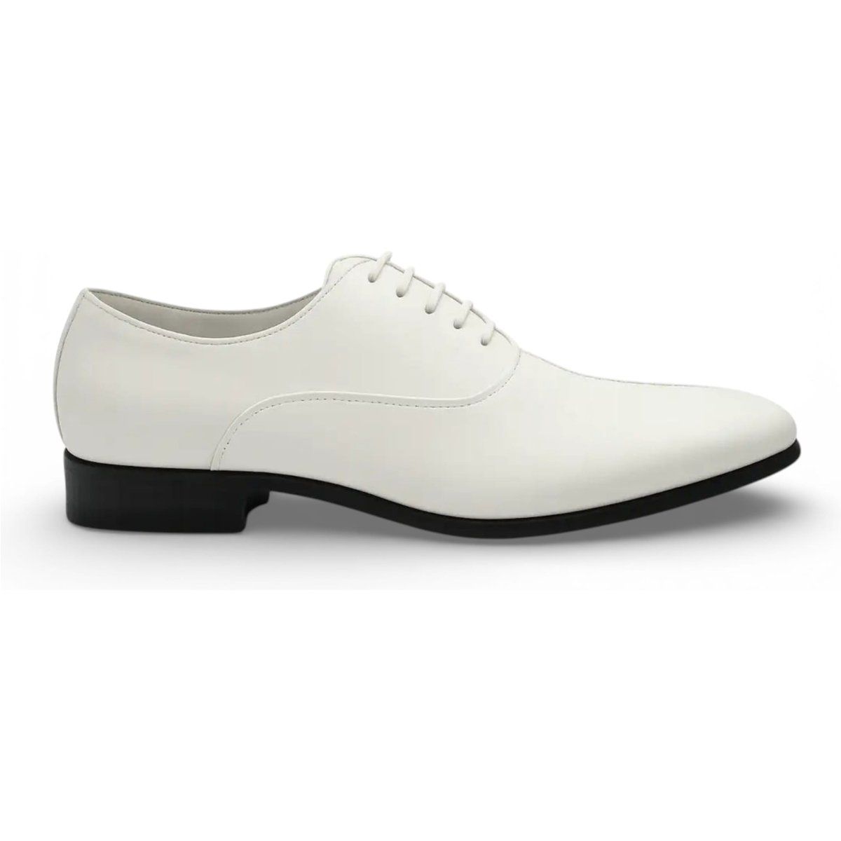 Eleganter weißer Oxford-Schnürschuh