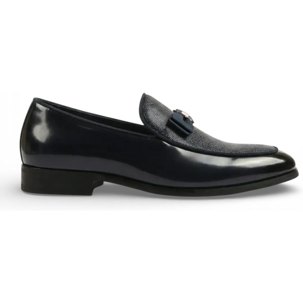 Herren Shiny Penny Loafer mit Schleife