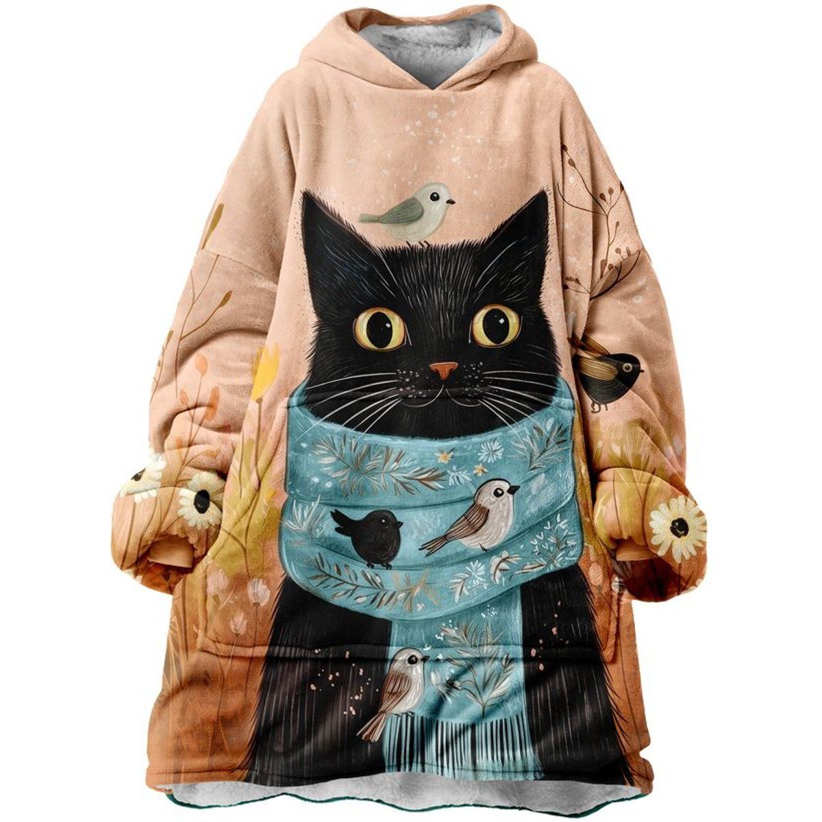 Gemütliche Loungewear mit Katzen-Print