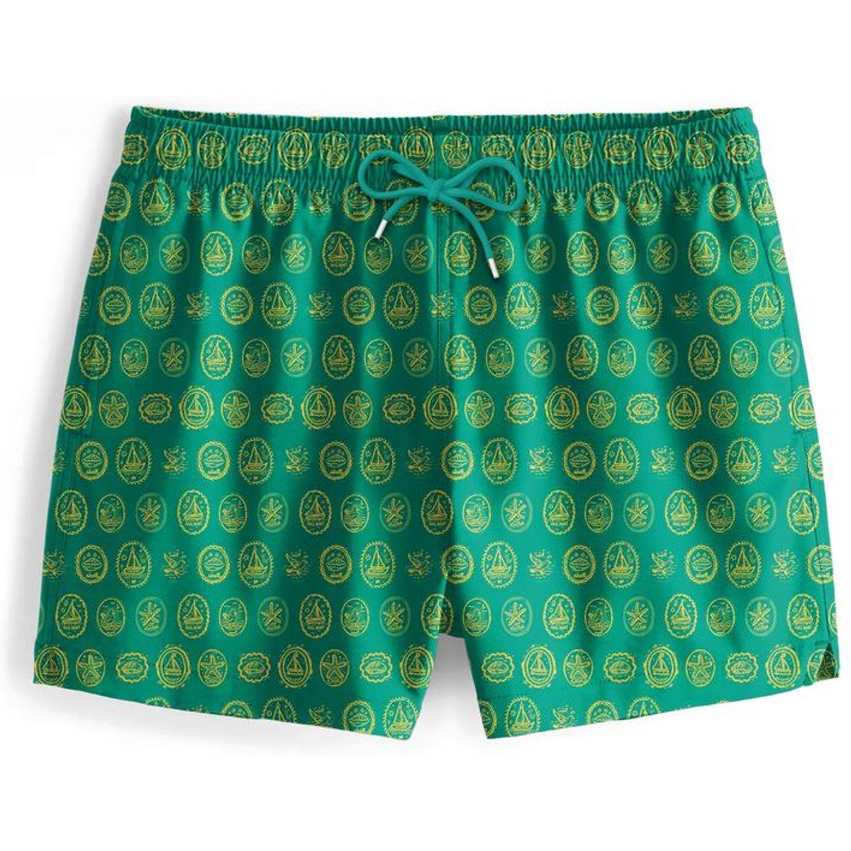 "Green Sailboats" Badeshorts