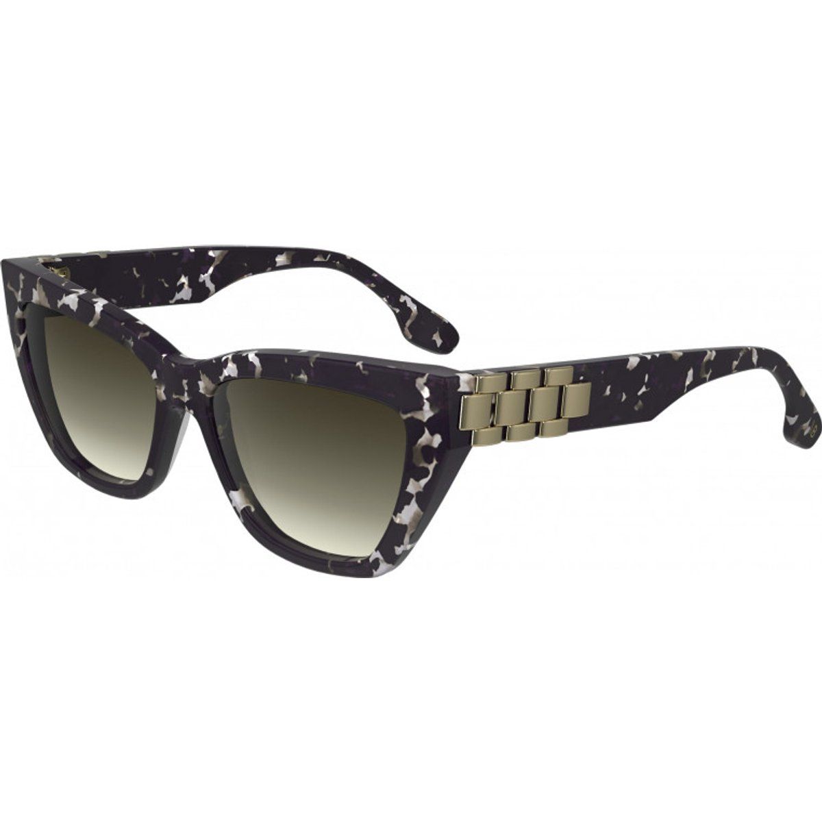 Cat-Eye Sonnenbrille mit Kettendetail