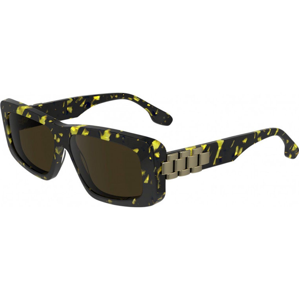 Rechteckige Sonnenbrille mit Kettendetail